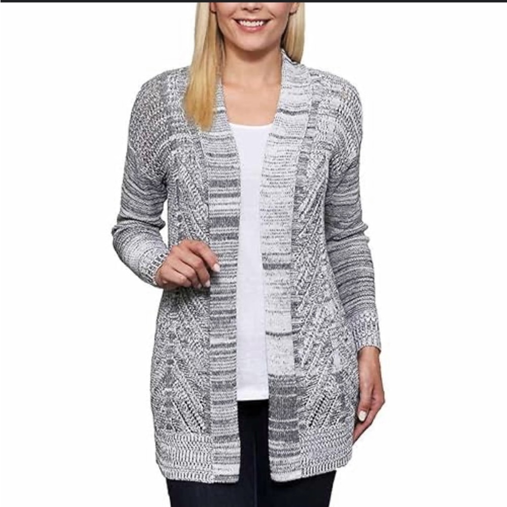 Express Monochrome Knit Cardigan